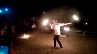 Фаер шоу Изюм  День молодежи и конституции fire show