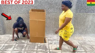 😂😂😂BEST OF 2023 SCARE PRANKS | Statue | Bushman | Gorilla. Part 1