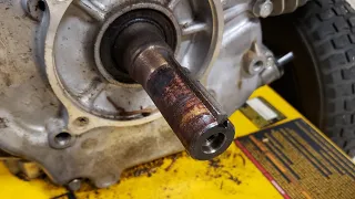 Removing a pump from dewalt pressure washer - pump was stuck/seized on output shaft