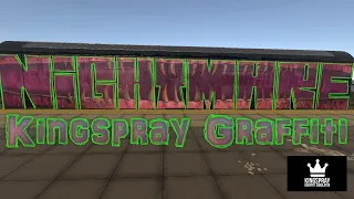 Kingspray Graffiti VR Whole Train Time Lapse