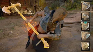 Assassin's Creed Valhalla - Best 5 Two Handed Axe Showcase