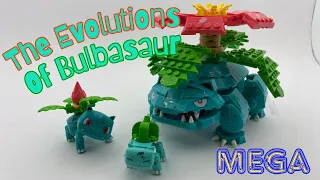 MEGA Pokémon: Bulbasaur Evolution, Opening, Timelapse Build and Review