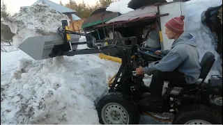 Плавный ход для мини погрузчика Два варианта