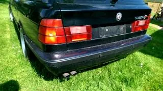 BMW 540i startup Kaltstart V8 E34