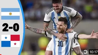 Argentina vs Panama 2-0 Highlights - Messi Goals