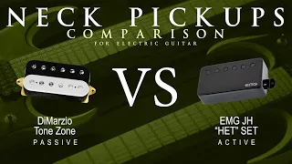 DiMarzio TONE ZONE vs EMG JH HET SET - Neck Guitar Pickup Comparison Tone Demo