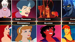 Disney Villains and Their Arch Enemy