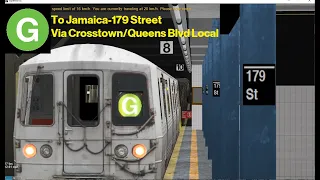 OpenBVE Throwback: G Train To Jamaica-179th Street Via Crosstown/Queens Blvd Local (R46)(1990)(LN)