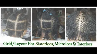 How To D.I.Y Sisterlocks , Microlocks & Interlocs | Grid for Microlocs | Sisterlocs installation pt1