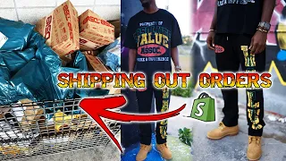 Day in The Life of a Clothing Brand Owner | Shipping Out Orders For My Clothing Brand !