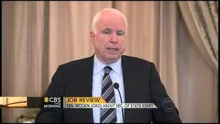 McCain pokes fun at Kerry as Secretary of State