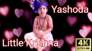 srihitha sritan | yashodha little krishna | vision of the universe by little krishna skit