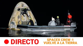 EN DIRECTO 🔴 La tripulación de la SPACEX CREW-1 regresa a la TIERRA después de 6 meses | RTVE