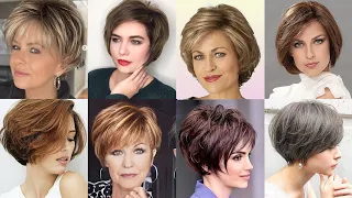 Latest And Stunning Short layered bob With Sided bangs haircuts and hairstyles trends