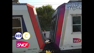 ( RER C ) Trajet à bord d'un Z20500 Carmillon/Z20900 IDF HOMI avec mélanges des sons de Motrices!🔊