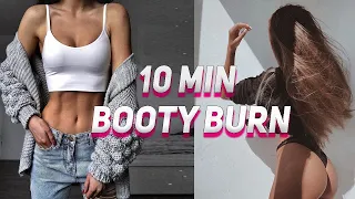 10 MIN BOOTY BURN // No Equipment | slim legs without fat