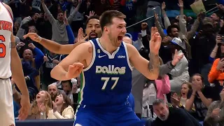 Luka Doncic hits insane shot off missed free throw to force OT vs Knicks