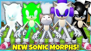 Find The Sonic Morphs - How to get ALL 15 NEW SONIC MORPHS + BADGES (ROBLOX)