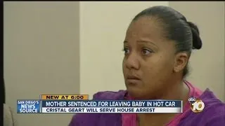 Mother sentenced to house arrest after guilty plea for leaving child locked in hot car