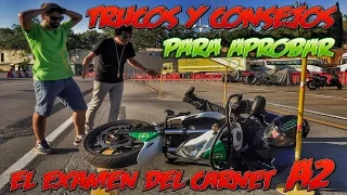 Trucos & Consejos Para Aprobar Fácilmente el Examen del Carnet A2 (Moto) + Kawasaki z800 Vs Circuito