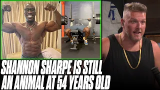 Shannon Sharp Posts INSANE Video Of Himself Benching At 54 Years Old | Pat McAfee Reacts