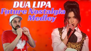 Dua Lipa REACTION! Future Nostalgia Medley (Live at the BRIT Awards 2021)