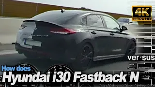 BMW M2 Competition vs Hyundai i30 Fastback N Performance +120-225 Autobahn RaceRender [4k]