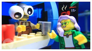 LEGO Coffee Vendor • Stop-motion Animation Brickfilm