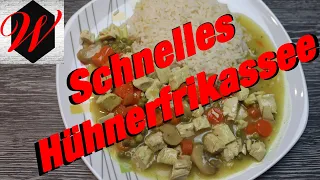 Schnelles Hühnerfrikassee einfach und lecker // 4K Video //