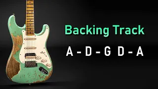Rock Backing Track A Mixolydian | 112 BPM | Guitar Backing Track