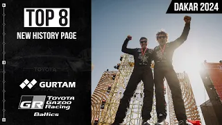 TOP8 - New History Page | Dakar 2024 | TOYOTA GAZOO Racing Baltics I with EN subtitles