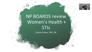 Women's Health and STIs, for NP boards