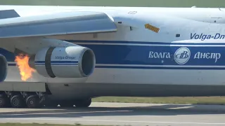 Antonov AN-124 Bird Strike Caught On Camera!