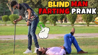 Blindman Farting in Public Prank | Challenger Boys