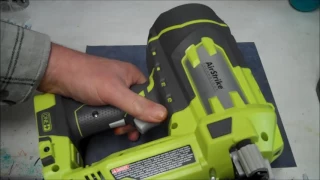 Ryobi 16ga Finish Nailer Review - Tips and Demonstration P325