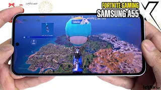 Samsung Galaxy A55 Fortnite Gaming test | Exynos 1480, 120Hz Display