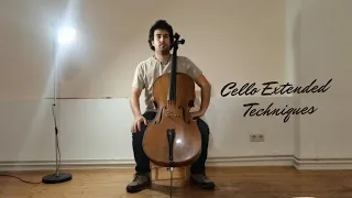 Cello Extended Techniques - Left Hand Hammering