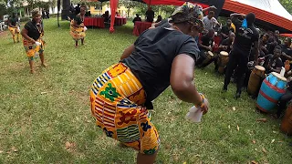 African Traditional Borborbor dance in Ghana west Africa.