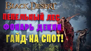 Гайд + разбор спота Пепельный лес - Фонарь Декии  (Black Desert)