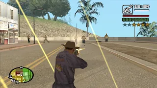 Gang Wars with a 4 Star Wanted Level - part 17 - GTA San Andreas - from the FPV Starter Save