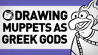 Drawing Muppets As Greek Gods