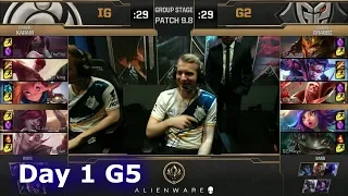 Invictus Gaming vs G2 eSports | LoL MSI 2019 Group Stage Day 1 | IG vs G2