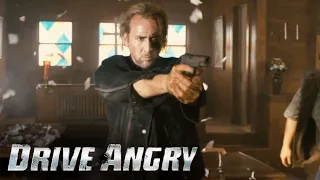 Milton Awakens In A Church And Shoot His Way Out | Drive Angry