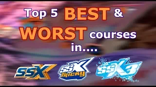 Top 5 BEST and WORST Courses In SSX 1, 2, and 3