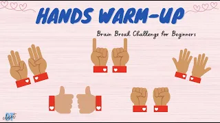 Writing Readiness Hands & Fingers Warm Up Exercises for Beginners