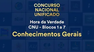 Hora da Verdade CNU - Blocos 1 a 7: Estatística - Exceto blocos 3, 4 e 5