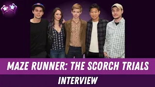 Maze Runner Scorch Trials Cast Interview | Dylan O'Brien, Kaya Scodelario, Thomas Brodie-Sangster