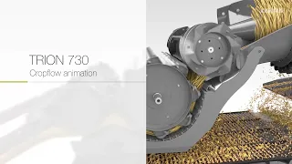 CLAAS TRION 730. Fits your farm. Cropflow animation.