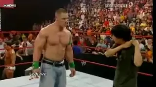 Mr. Chow attacks John Cena at Raw 7/3/09