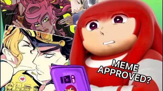 Knuckles rates Jojo ships